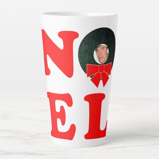 Taza De Café Latte NOEL Navidad Personalizada (Anverso)