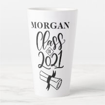 Nombre de graduación latte personalizado