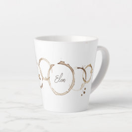 Taza De Café Latte NOMBRE DE LOS ANILLOS DE CAFÉ Diversión de Artista