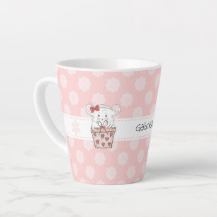 Taza De Café Latte Nombre de pequeña pequeña pequeña hámster