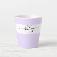 Nombre elegante en tipografía de guión Lavanda
