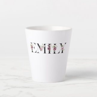 Taza De Café Latte Nombre Emily
