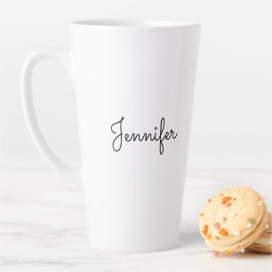 Taza De Café Latte Nombre personal del personalizable, Nombre persona