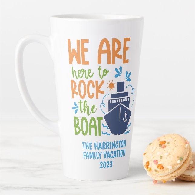 Taza De Café Latte Nombre personalizado / crucero de texto (In situ)