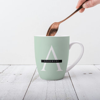 Taza De Café Latte Nombre personalizado de la Casa de la Moneda de Pa