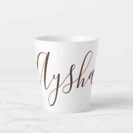 Taza De Café Latte Nombre personalizado del Personalizado