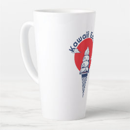 Taza De Café Latte Nombre personalizado Kawaii Ice Cream Cone Cute ja