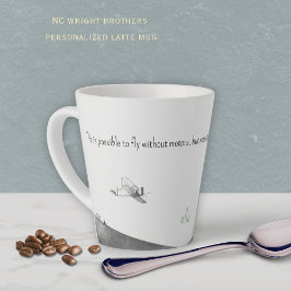 Taza De Café Latte North Carolina Wright Brothers Latte Mug