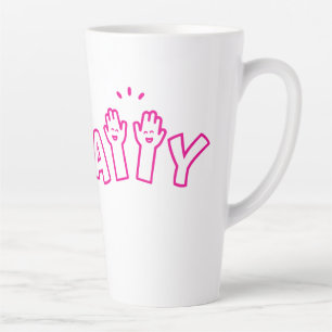 Taza De Café Latte Nos gustan los viernes a LATTE