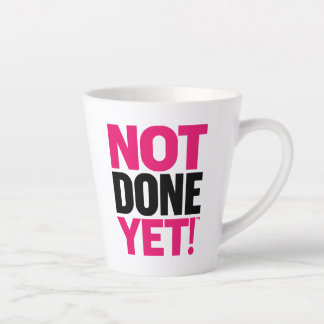 Taza De Café Latte Nota finalizada aún Latte Mug
