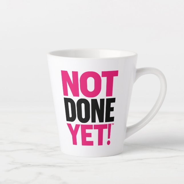 Taza De Café Latte Nota finalizada aún Latte Mug (Derecha)