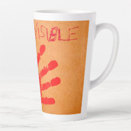 Taza De Café Latte #NotInvisible Latte Mug