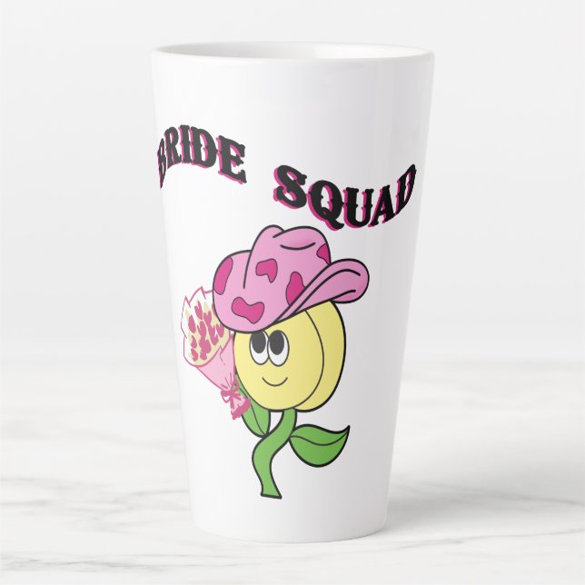 Taza De Café Latte Novia vaquera de Mikitiez (Anverso)