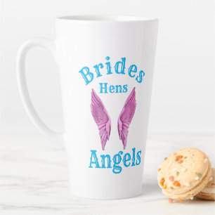 Taza De Café Latte Novias Hens Angels