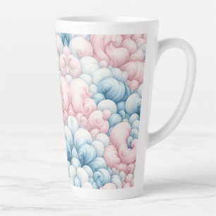 Taza De Café Latte Nubes de Algodón de Azúcar