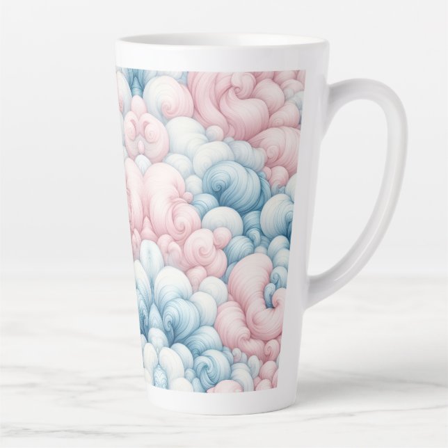 Taza De Café Latte Nubes de Algodón de Azúcar (Derecha)