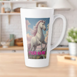 Taza De Café Latte Nubes uniformes blancas personalizadas