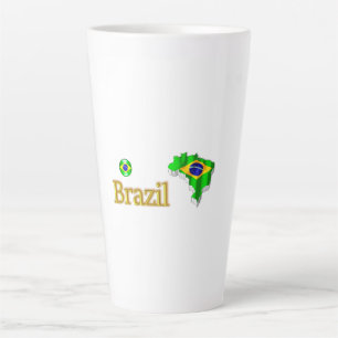 Taza De Café Latte NUESTRA CASA - colección de diseño BRASIL
