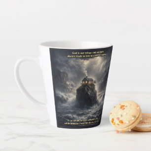 Taza De Café Latte Nuestra fortaleza y refugio