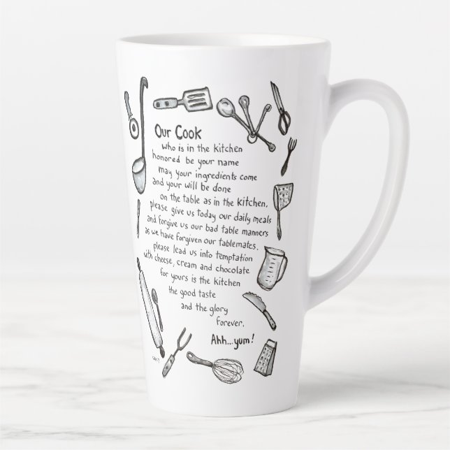 Taza De Café Latte Nuestro Tazón de Cocina (Derecha)