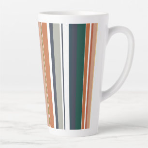 Taza De Café Latte Nuevas franjas de temporada modernas