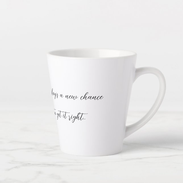 Taza De Café Latte Nuevo día (Derecha)