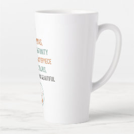 Taza De Café Latte Nuevo Lienzo Amanecer