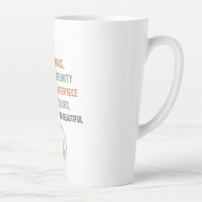 Taza De Café Latte Nuevo Lienzo Amanecer (Derecha)
