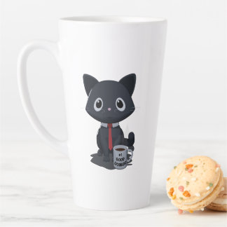 Taza De Café Latte Number One Good Jobber Cat Latte Mug