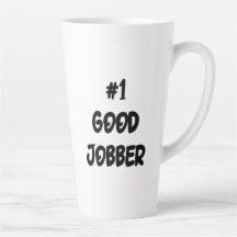 Number One Good Jobber Cat Latte Mug