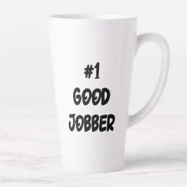 Taza De Café Latte Number One Good Jobber Cat Latte Mug
