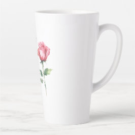 Taza De Café Latte Números 6:24-26 El Señor te bendiga la flor Rosa