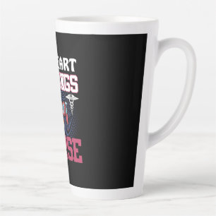 Taza De Café Latte Nurse Gift   Mi corazón pertenece a una enfermera