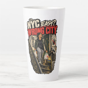 Taza De Café Latte NYC Fácil Ciudad Equivocada
