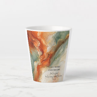 Taza De Café Latte O GIVE THANKS UNTO THE LORD |Thanksgiving Gift