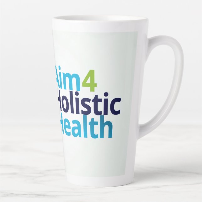 Taza De Café Latte Objetivo 4 Salud Holística (Derecha)