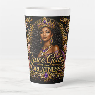 Taza De Café Latte Objetivos de Gracia Grandeza
