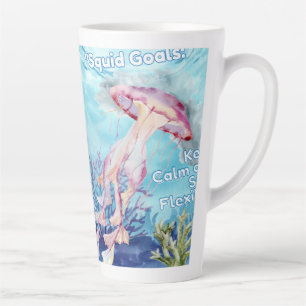 Taza De Café Latte Objetivos de Squid