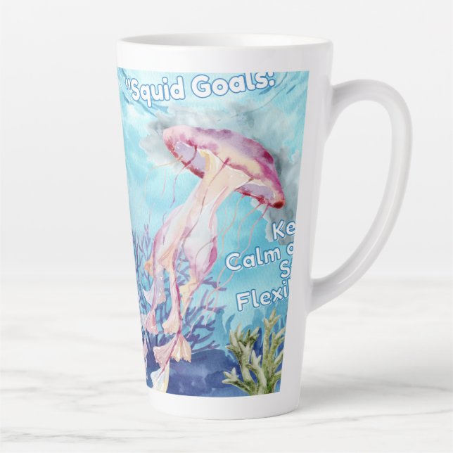 Taza De Café Latte Objetivos de Squid (Derecha)