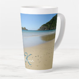 Taza De Café Latte Ocean Beach Latte Mug personalizado