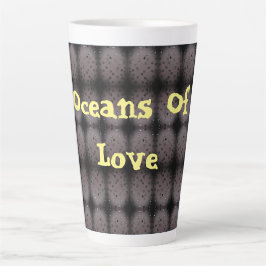 Taza De Café Latte Océanos de amor