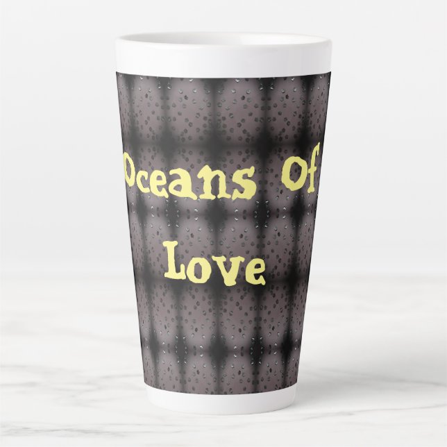 Taza De Café Latte Océanos de amor (Anverso)