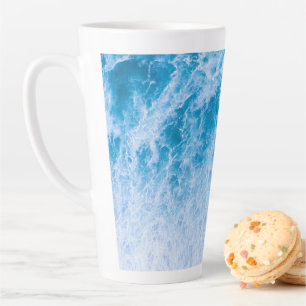 Taza De Café Latte Océanos Waves Seascape