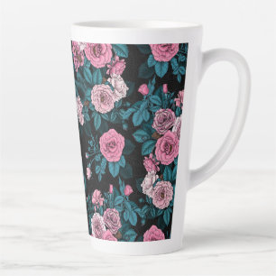Taza De Café Latte Ocultos en los rosas 2