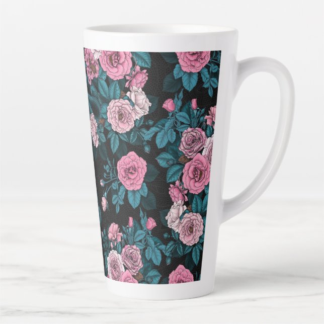Taza De Café Latte Ocultos en los rosas 2 (Derecha)