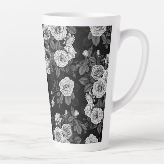 Taza De Café Latte Ocultos en los rosas 3 (Derecha)