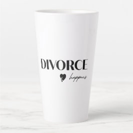 Taza De Café Latte Ocurre el divorcio