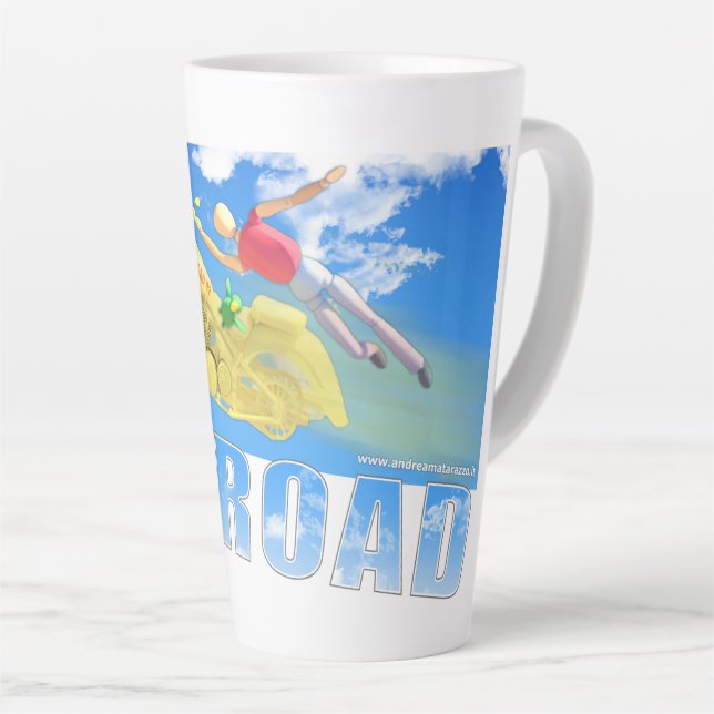 Taza De Café Latte Offroad - 02 (Ángulo derecho)