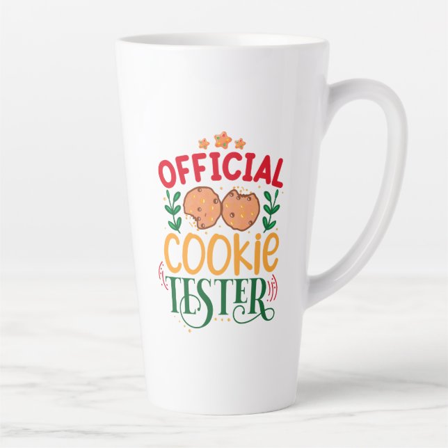 Taza De Café Latte Oficial Cookie Tester (Derecha)