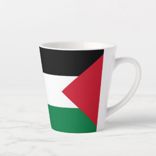 Taza De Café Latte oficialmente bandera del Estado de Palestina